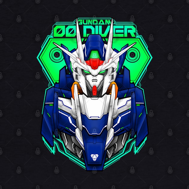 Gundam 00 Diver by WahyudiArtwork